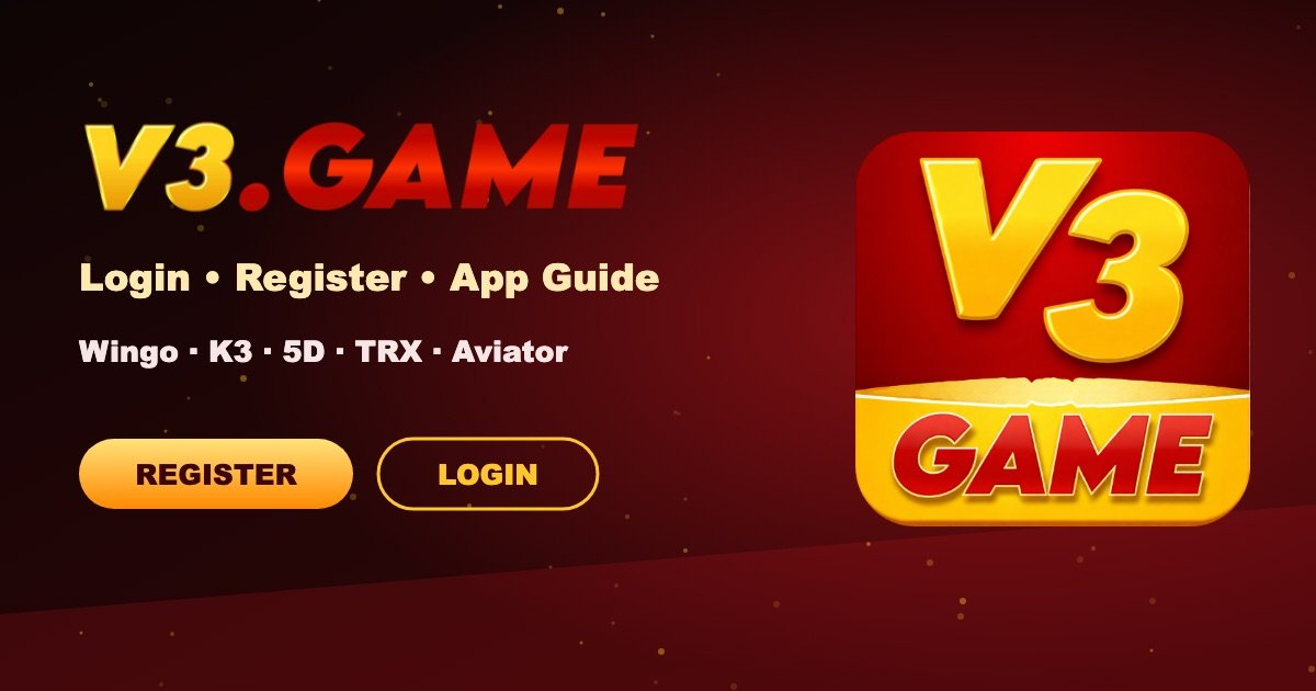 V3 Game login and register guide
